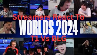 Streamers React to the FINAL Teamfight at Worlds 2024 Day 21 [upl. by Pontius524]