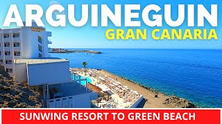 Gran Canaria ARGUINEGUIN March 2023 🔴 Sunwing Arguineguin Resort to Servatur Green Beach [upl. by Coryden583]