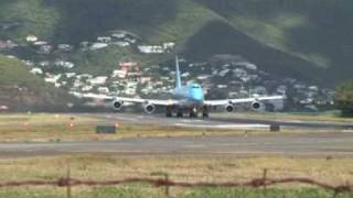 747 St Maarten spectacular takeoff [upl. by Unam]