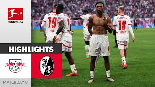 Overnight Table Leader  RB Leipzig  SC Freiburg 31  Highlights  Matchday 8 – Bundesliga 202425 [upl. by Urbannal]