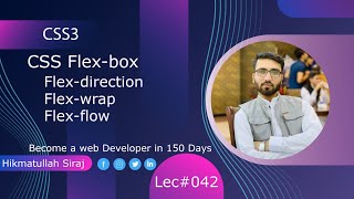 🔴 CSS 3 Tutorial 2024 in Pashto  Flexdirection flexwrap and flexflow Lec 42 [upl. by Prouty]