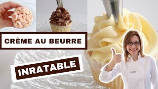 🧁 CRÈME AU BEURRE ULTRA FACILE SANS OEUFS 🧁 2 Ingrédients  Recette VANILLE et CHOCOLAT  Astuces [upl. by Nosloc]