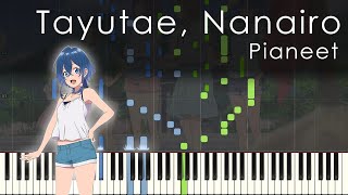 Tayutae Nanairo  Aquatope of White Sand OP  Pianeet Piano Transcription [upl. by Mcquade641]