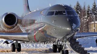 Mikkelin Lentoasema  Bombardier Global Express [upl. by Eelannej]