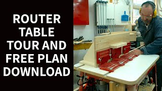 Router Table Tour and Free Plan Download [upl. by Einohtna]