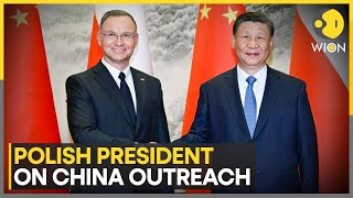 Polish President Andrzej Duda holds talks with Chinese President  Latest English News  WION [upl. by Sivle]