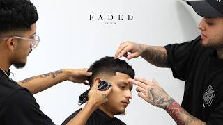 HOW TO DO A PERFECT MID FADE FOR BEGINNERS BARBER TUTORIAL [upl. by Noelc183]