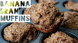 Healthy Muffins Recipe  How To Make Low Fat Banana Bran Muffins [upl. by Marcus806]