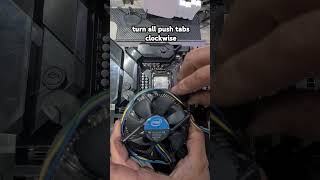 how to install standard intel cpu cooler easiest way lga 1151 1155 1200 1156 1700 [upl. by Akemal]