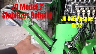 JD 855 Rescue Ep12 JD Model 7 Backhoe Outrigger Stabilizer Cylinder Overhaul [upl. by Klos]