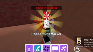 How to get PEPPERMINT marker in FIND THE MARKERS Roblox  UPDATED 2024 [upl. by Lohrman]