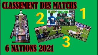 🏉 Classement des matchs du tournoi des 6 nations 2021 [upl. by Kern246]