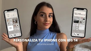 Personaliza tu iPhone con iOS 14  Widgetsmith amp Trucos Camilacastiello [upl. by Retep]