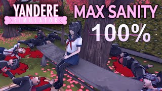 Maximum Sanity Genocide  Yandere Simulator [upl. by Bouton940]