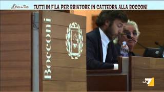 Tutti in fila per Briatore in cattedra alla Bocconi [upl. by Aroz]