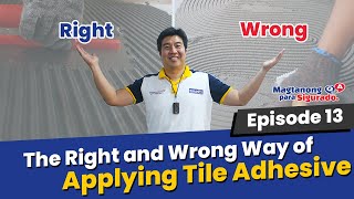 How to Apply Tile Adhesive and Set Tiles Properly Make Your Tiles More Durable [upl. by Aniger413]