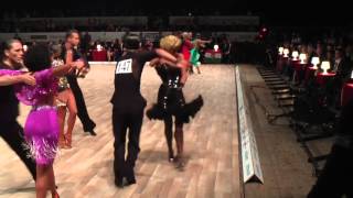 Aniello Langella  Khrystyna Moshenska  R2 Samba  WDSF World Latin Championship 2014 [upl. by Raseda]