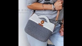 torebka TOKIO  jak zrobić Torebka na szydełku krok po kroku Crochet bag pattern Bolsa de croche [upl. by Liag955]