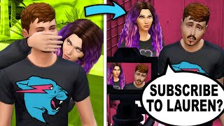 I Forced Famous YouTubers to Make Videos with Me By Kidnapping Them in The Sims 4 [upl. by Silera]