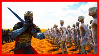 10000 Zombie vs 5001 English pikeman amp harbalester  Ultimate Epic Battle Simulator 2  UEBS 2 [upl. by Arlette]