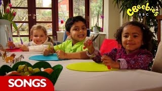 CBeebies  Whats On Your Plate  Lunchtime Song [upl. by Enomes]