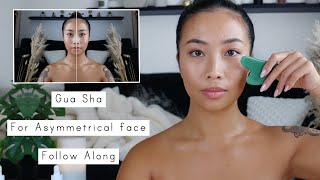 Gua Sha For Asymmetrical  Face Follow Along Tutorial [upl. by Federico]