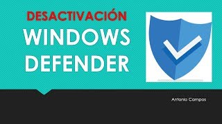 ✅ Desactivar o activar el antivirus WINDOWS DEFENDER en Windows 10  2023 [upl. by Kcirneh598]