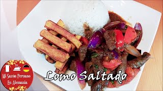 Como Preparar un Lomo Saltado  Mi Sazón Peruano En Alemania [upl. by Prober]