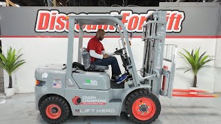 LIFT HERO CPD30 6000lb Electric 0609 Forklift for Sale [upl. by Aldarcie]