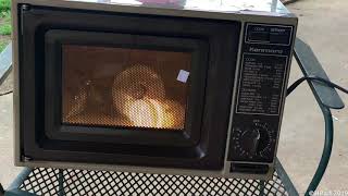 Vintage Kenmore Microwave test [upl. by Akinam]