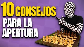 10 CONSEJOS para JUGAR la APERTURA PERFECTA  Cómo jugar la Apertura en Ajedrez para Principiantes [upl. by Ihcur]