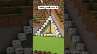 Minecraft Easy Triangle House🏠 shorts [upl. by Eniretac]