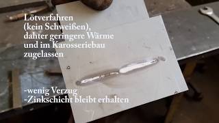 MIGLöten von verzinktem Blech mit LORCH MicorMIG [upl. by Placido]