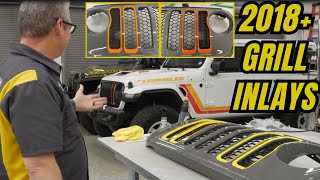 How To Install Your 20182023 Jeep SINGLE Piece Grill Inlays  From Underground Graphics Jeep [upl. by Aisilef917]