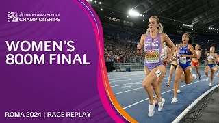 Mission ACCOMPLISHED for Keely 💫 Womens 800m final replay  Roma 2024 [upl. by Asum]