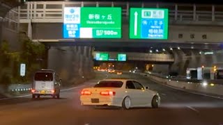 90mph Highway Drifting in Japan  TANDEM Drifting in the MOUNTAINS [upl. by Llennaj903]