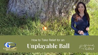 How To Take An Unplayable Ball  Unplayable Lie  Golf Rules For Beginners [upl. by Ab240]