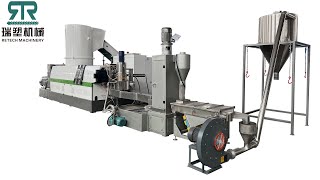 PP Jumbo woven bag recycling pelletizing line with self cleaning laser filter [upl. by Artsa]