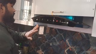 how to chimney installation by easy way amp fast trick  Branded Faber inalsa automatic chimney [upl. by Erdnassak]