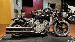 2024 Indian Scout Bobber Sixty Black Metallic [upl. by Nixon798]