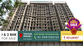 1 amp 2 BHK FOR SALE  TALOJA  PHASE 1  NEARBY POSSESSION  NAVI MUMBAI  DIWALI OFFER  BEST DEAL [upl. by Boothe]