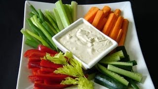 Vegetable Crudites with Greek Yougurt Dip [upl. by Idoc361]