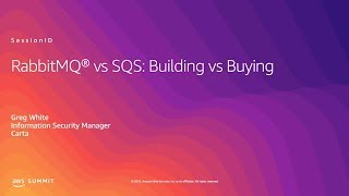 RabbitMQ vs SQS Build or Buy [upl. by Akienaj]