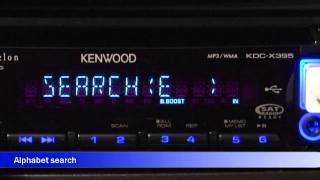 Kenwood KDCX395 CD Receiver Display and Controls Demo  Crutchfield Video [upl. by Ailisec]