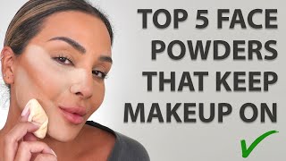 TOP 5 FACE POWDERS TO KEEP MAKEUP IN PLACE DETAILED  NINA UBHI [upl. by Adamec]