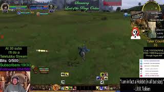 PoteenOBowen playing LOTRO LEGENDARY SERVER Angmar MINSTREL blue line [upl. by Rabah]