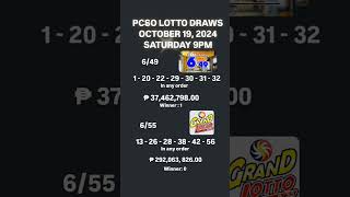 OCTOBER 19 2024 LOTTO RESULT result predictions automobile lottoland highlights [upl. by Aural]