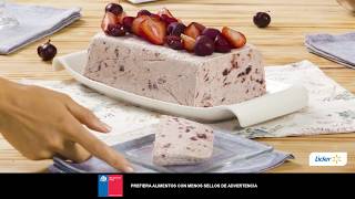 Semifreddo de Cereza y Frutilla  ComeRicoYFresco [upl. by Sivlek435]