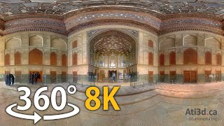 Chehel Soton Palace  Isfahan Iran 360° Video 8K [upl. by Lynden270]