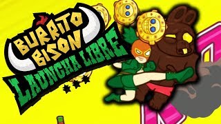 Darmowe Gry Online  Burrito Bison Launcha Libre  KO [upl. by Anavi]